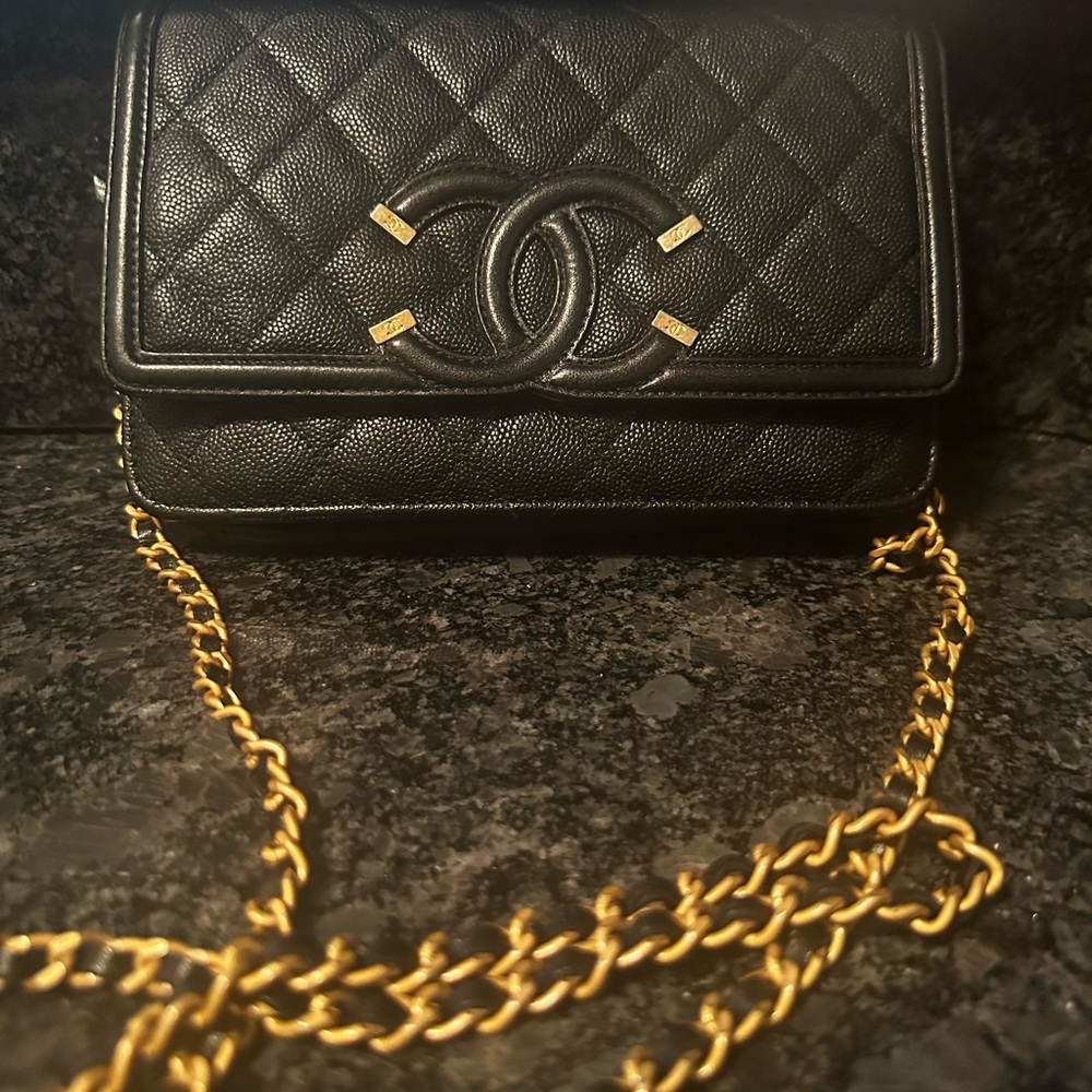Chanel black crossbody bag